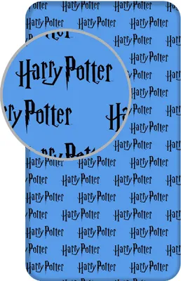 Produktbild von Harry Potter Spannbettuch Blau - Einzel - 90 x 200 cm - Baumwolle