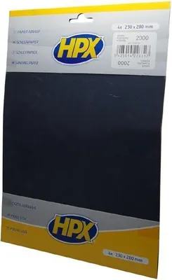Produktbild von Presto HPX Schleifpapier 230x280 mm 4-er Set Nass Körnung 240/400/600