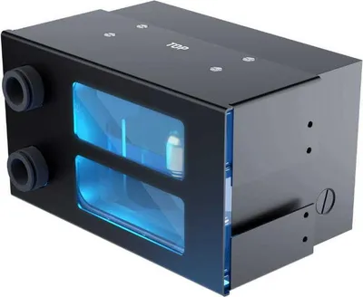 Produktbild von Alphacool ES 2U Reservoir VPP/D5 mit Durchfluss-/Temperatursensor (13741)