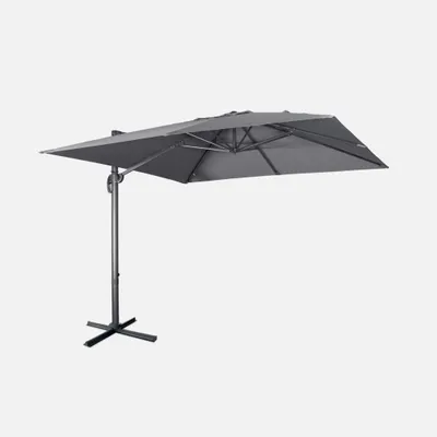 Produktbild von sweeek - Quadratischer Sonnenschirm 3x3m - Grau