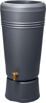 Produktbild von Regenspeicher Azura 2in1 graphite grey 120 l, mit Sockel