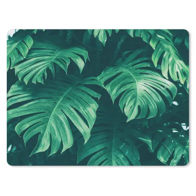 Produktbild von MuchoWow® Mauspad Mousepad Monstera - Blätter - Pflanzen - Dschungel - Natur 23x19 cm - Mousepads - Maus Mat - Pad - Mausunterlage - Schreibtischunterlage - Mauspad