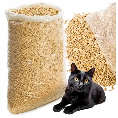 Immagine prodotto di Set di 3 confezioni di lettiera naturale per gatti Legno Vegetale Senza Polvere Profumo Neutro 30
