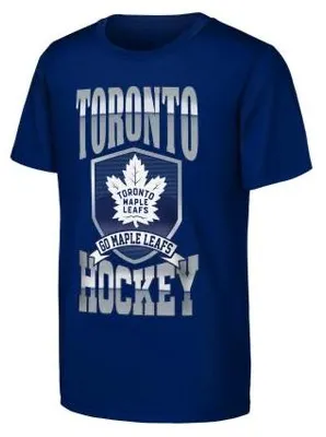 Produktbild von OUTERSTUFF FS26 Big Shield Junior T-Shirt MAPLELEAFS, Farbe: Blau, Größe: M (10-12)