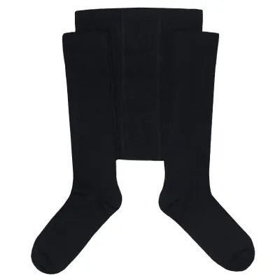 Produktbild von Herrenstrumpfhosen aus Baumwolle Einfarbig Schwarz Größe 54-56