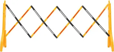 Produktbild von vidaXL Faltbare Verkehrsschranke Gelb und Schwarz 250x38x96 cm