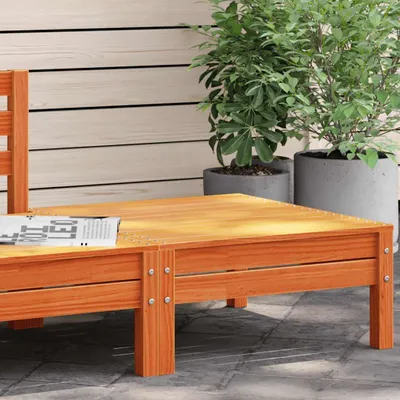 Produktbild von vidaXL Gartenhocker Wachsbraun Massivholz Kiefer