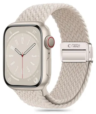 Zdjęcie produktu dla Tech-Protect watch strap NylonMag Apple Watch 42/44/45/49mm, starlight