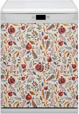 Produktbild von Dekorative Magnetmatte Küche Geschirrspüle 60x80 cm Magnet für Spülmaschine - Obstpomatapfel