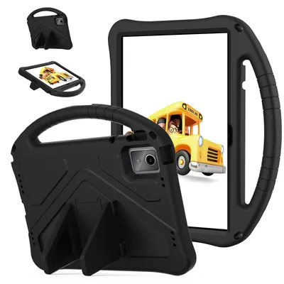Produktbild von Kinder Schutzhülle für Lenovo Idea Tab Plus 12,1“ 2025/Tab K12, Leicht EVA-Schaum mit Griff Ständer Hülle Schwarz