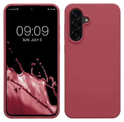Produktbild von kwmobile Handyhülle für Samsung Galaxy A56 5G Hülle - Case Silikon - Kabelloses Laden - Schutzhülle Cover in Dark Rose