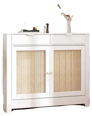 Obrázek produktu pro Kryt na radiátor, elegantní design, funkční úložný prostor, 2 dvířka