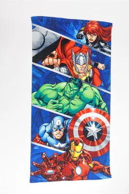 Produktbild von Avengers Strandtuch – 140x70 cm, 100% Polyester für Superhelden-Fans
