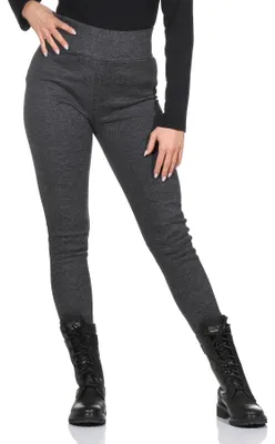 Produktbild von Thermoleggings Damen Nadelstreifen Look Gr. 36-44 weich gefüttertr Haushose