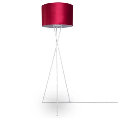 Produktbild von Pendelleuchte Stehleuchte Dreibein Wohnzimmer Lampenschirm Velours Unifarben E27