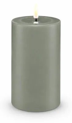 Image de Deluxe Homeart Bougie LED avec minuterie Sauge Verte