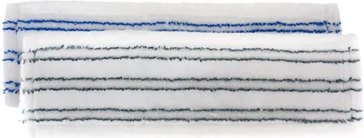 Produktbild von 2er Ersatzbezüge für Bodenwischer ca. 45 x 13 cm blau & grau gestreift