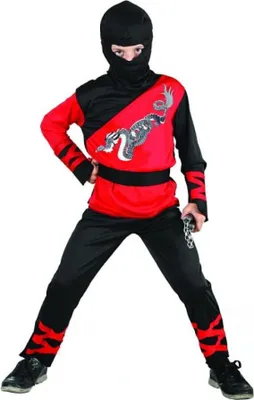 Produktbild von Ninja Dragon Ninja Kostüm 110/120 cm