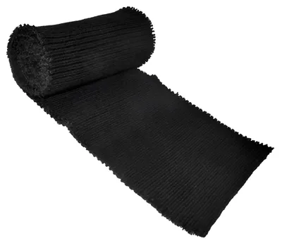 Elastisches Stoffband 85x13 cm, schwarz, 100% Acryl, für Nähen & Dekoration