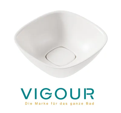 Produktbild von VIGOUR VOGUE Aufsatzschale ProtectPlus VIG Beschichtung 30cm, weiß
