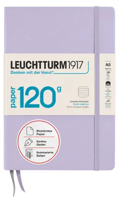 Image de LEUCHTTURM1917 370339, Carnet de notes format moyen (A5), papier de 120 g/m², édition reliée, 2 exemplaires