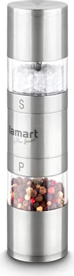 Obrázek produktu pro LAMART LT7013 Mlýnek na koření: pepř,sůl, vyroben z nerezavějící oceli a plastu s keramickým mlecím mechanismem s nastavitelnou hrubostí mletí