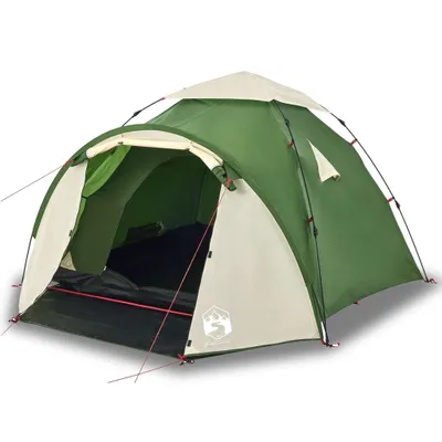 Immagine prodotto di Tenda a Cupola da Campeggio 3 Persone Verde a Rilascio Rapido