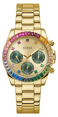 Produktbild von Guess Damen Armbanduhr Halo Rainbow