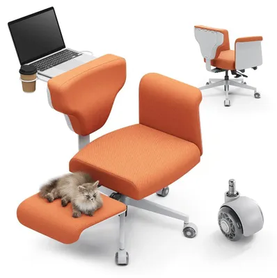 Produktbild von Stuhl, Mehrfachverstellung, Ergonomisches Design, Orange