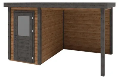 Immagine prodotto di Casetta da giardino in legno Mira 4.06x2.59 m - 10.51 m2 - 28 mm - impregnata