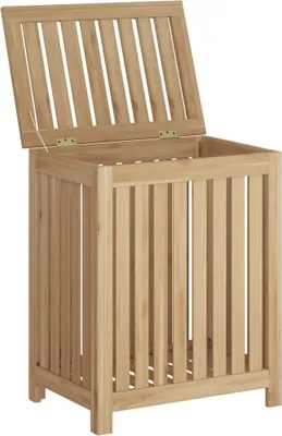 Produktbild von Wäschebehälter 50x35x60 cm Massivholz Teak