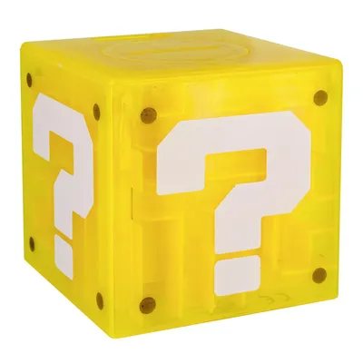 Immagine prodotto di Salvadanaio Super Mario Question Block con labirinto