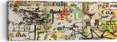 Produktbild von Bild auf Leinwand - Leinwandbild - Graffiti modern - 90x30cm - Wand Bild - Wanddeko - Wandbilder - Leinwanddruck - Bilder - Kunstdruck - Wanddekoration - Leinwand bilder - Wandkunst - CA90x30-3520