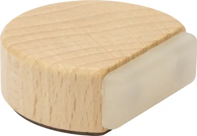 Produktbild von WAGNER Bodentürstopper WOOD - 40 x 35 x 17 mm, Buche massiv, selbstklebend, rückstandslos entfernbar - 15509511