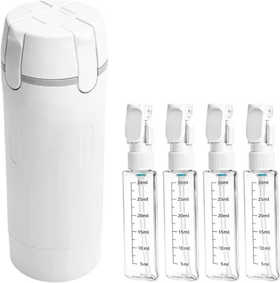 Produktbild von Reiseset 4 in 1, nachfüllbar, auslaufsicher, für Urlaub