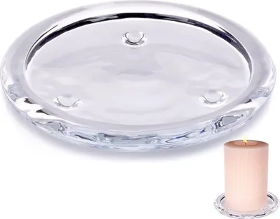 Produktbild von HOME STYLING COLLECTION Kerzenhalter Kerzenständer 10 cm KERZENUNTERSETZER aus Glas