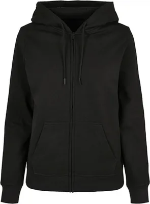 Immagine prodotto di Build Your Brand Basic BB009 | Ladies Basic Zip Hoody - Giacca con cappuccio da donna - Colore: nero - Taglia: 4XL