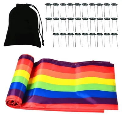Productafbeelding van Regenboog Glijdoek voor Buitenspelletjes