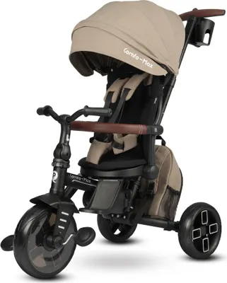Obrázok produktu pre QPLAY Trojkolka Comfo Max Coffee, 8 v 1, vek 10-72 mesiacov