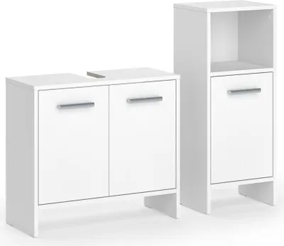 Produktbild von Badezimmermöbel-Set Vicco Karli Weiß 2 Teile, Model 57975