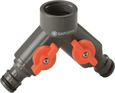 Produktbild von Gardena 2 Wege Ventil mit 2 regulierbaren Ausgängen Größe 33.5mm