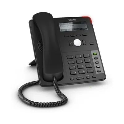Produktbild von Snom D712 - IP-Telefon - Schwarz - Kabelgebundenes Mobilteil - Tisch/Wand - Im Band - Out-of band - SIP-Info - 4 Zeilen