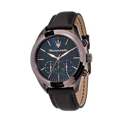 Image de Maserati cuir montre-bracelet chronographe TRAGUARDO hommes brun D2UMAR8871612008