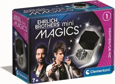 The image shows the packaging of a magic trick set for children.