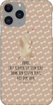 Produktbild von Mr. & Mrs. Panda Iphone 11 Pro Handyhülle Hund Liebe - Hundeglück - Geschenk, Hunde, Handy Case, Sprüche, Herz, Premium Kunststoff