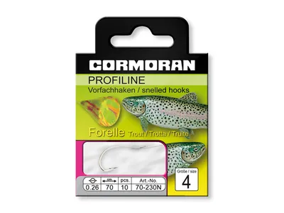 Produktbild von Cormoran Profiline Forellenhaken gebunden gr.8 0,20mm