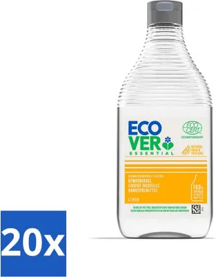 Produktbild von Ecover - Essential Geschirrspülmittel - Zitrone - 450 ml - Vorteilspack - 20 Stücke