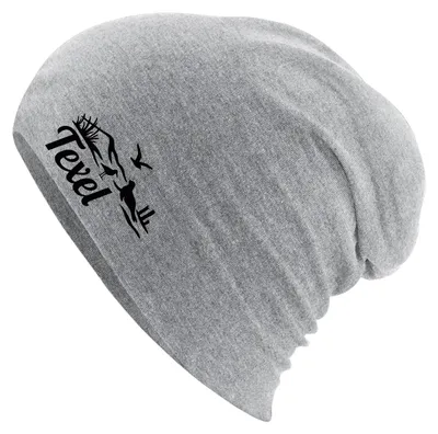 Produktbild von Huuraa Beanie Texel Niederlande Heather Grey One Size Baumwolle und Elasthan Mütze Geschenkidee