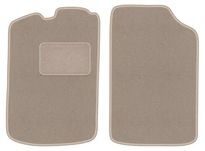 Productafbeelding van Velours voormatten voor Volkswagen Golf I 1974-1983 (hatchback) – 2-delig, beige, op maat – Wielganizator LUX