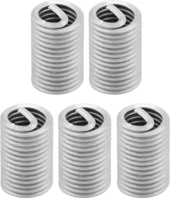 Zdjęcie produktu dla 50 wkładek gwintowanych ze stali nierdzewnej SS304, spiralnych, M6 x 1,0 x długość 3D